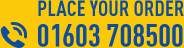 Place your order: 01603 708500